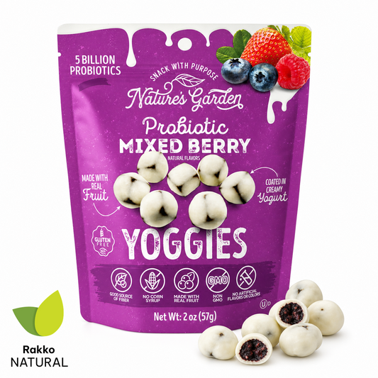 NATURE´S GARDEN YOGGIES - PREBIOTIC FRUTOS DEL BOSQUE SIN GLUTEN 57g